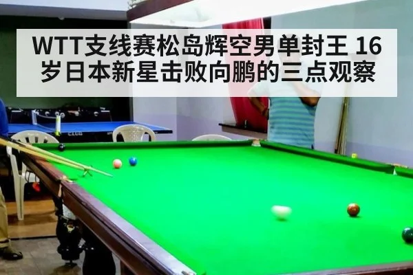 WTT支线赛松岛辉空男单封王 16岁日本新星击败向鹏的三点观察